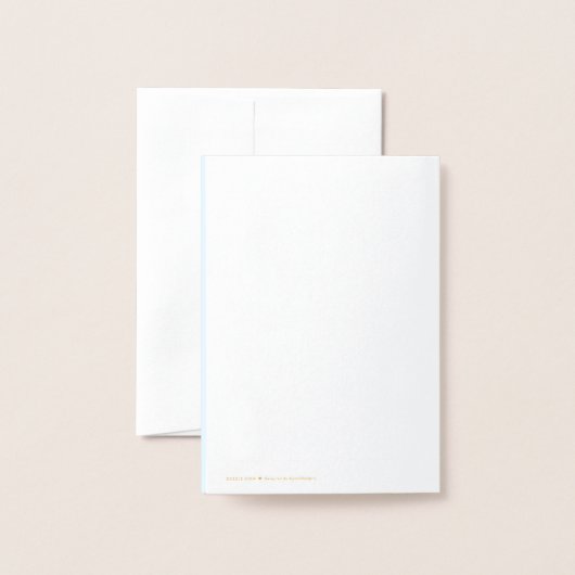 "Danke für deine Hilfe!" Grußkarte Folienkarte (Rückseite mit Umschlag)