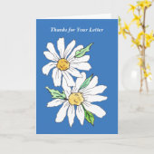 Danke für deinen Brief Karte (Gelbe Blume)