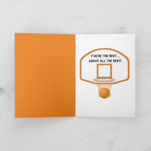 Danke für den Basketballtrainer (Innenseite)