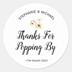 Danke für den Besuch Aufkleber, Runder Aufkleber