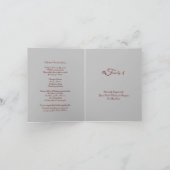 Danke für den Besuch der Beerdigung (Innenseite)