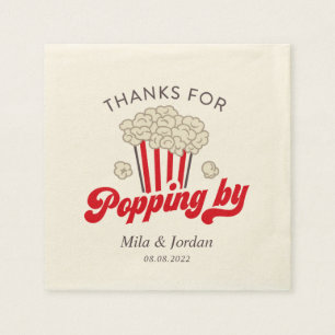 Danke für den Besuch Popcorn Serviette