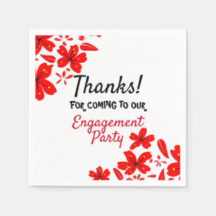 Danke für den Besuch unserer Veranstaltung Serviette