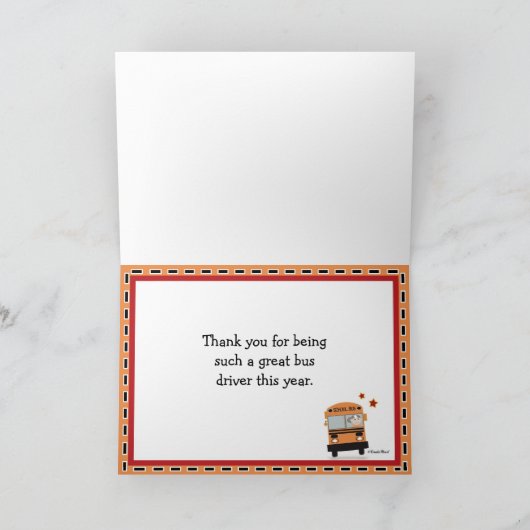 Danke für den Busfahrer (Innenseite)