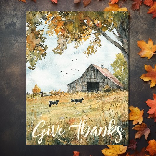 Danke für den charmanten rustikalen Erntedank Karte