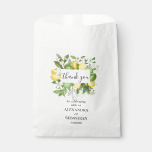 Danke für den Coming Lemony Wedding Sweet Geschenktütchen