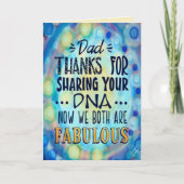 "Danke für den DNA-Vater!" Inspiritivität Karte (Vorderseite)
