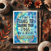 "Danke für den DNA-Vater!" Inspiritivität Karte