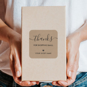 Danke für den Einkauf von kleinen Aufkleber Tags,