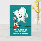Danke für den Endodontist mit Rockstar Tooth Karte (Gelbe Blume)