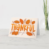 Danke für den Fall Erntedank Gruß Karte (Vorderseite)