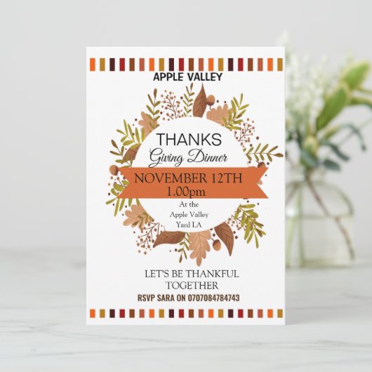 Danke für den Flyer Einladung (Stehend Vorderseite)