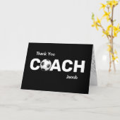 Danke für den Fußball-Coach Karte (Gelbe Blume)