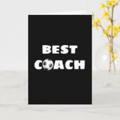 Danke für den Fußball-Coach Karte (Gelbe Blume)