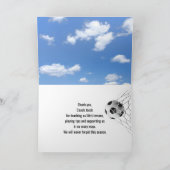 Danke für den Fußball-Coach Karte (Innenseite)