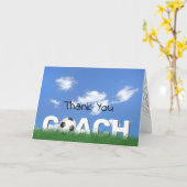 Danke für den Fußball-Coach Karte (Gelbe Blume)