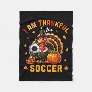 Danke für den Fußball-Erntedank Türkei Matching P Fleecedecke