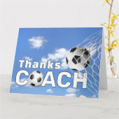 Danke für den Fußballtrainer Karte (Gelbe Blume)