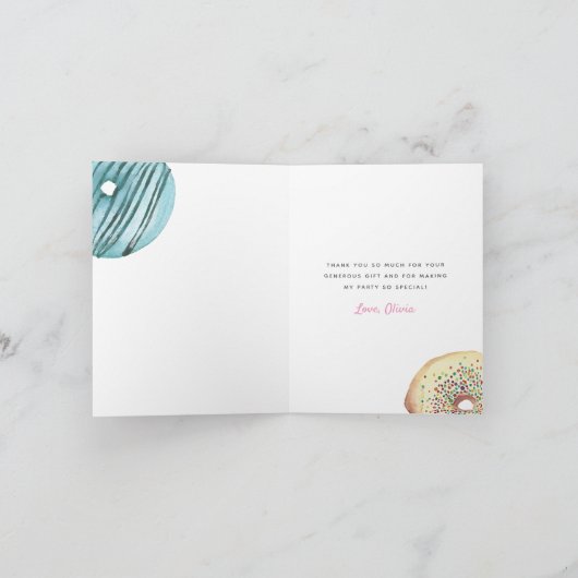 Danke für den Hole Bunch | Personalisierter Donut (Innenseite)