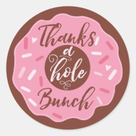 Danke für den Hole Bunch Pink Donut Stickers