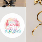 Danke für den knackigen Rainbow Round Aufkleber