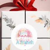 Danke für den knackigen Rainbow Round Aufkleber