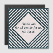 Danke für den Lehrer Magnetkarte (Vorne/Hinten)