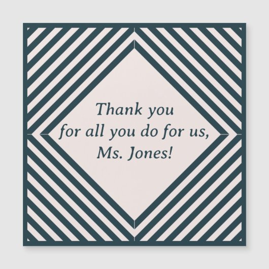 Danke für den Lehrer Magnetkarte (Vorderseite)