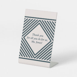 Danke für den Lehrer Sockelschild