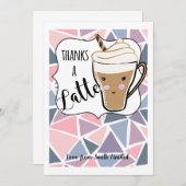 Danke für den lila Geschenkkartenhalter Einladung (Vorne/Hinten)