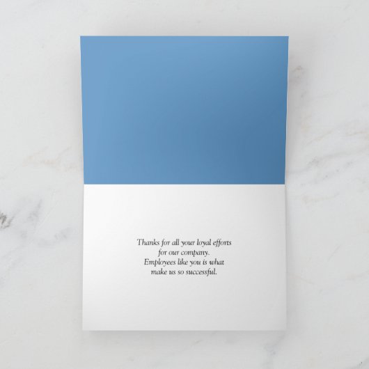 Danke für den Mitarbeiter (Innenseite)