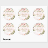 Danke für den Nutcracker Winter Onederland Runder Aufkleber (Blatt)