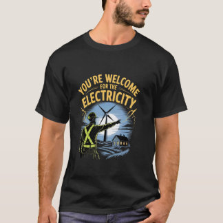 Danke für den Strom Windkraftanlage T-Shirt