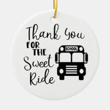 Danke für den süßen Wagen Weihnachtsbaumanhänger