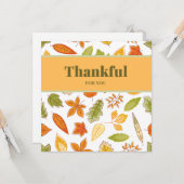 Danke für dich, Erntedank Karte (Vorderseite/Rückseite Beispiel)