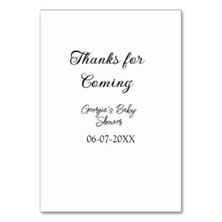 Danke für die Ankunft der Babydusche moderne einfa