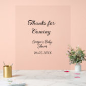 Danke für die Ankunft der Babydusche moderne einfa Acrylschild (Hochzeit)