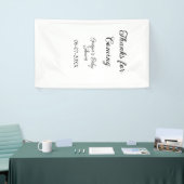 Danke für die Ankunft der Babydusche moderne einfa Banner (Messeveranstaltung)