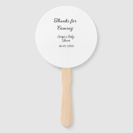 Danke für die Ankunft der Babydusche moderne einfa Fächer