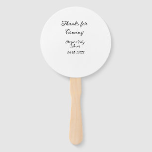 Danke für die Ankunft der Babydusche moderne einfa Fächer