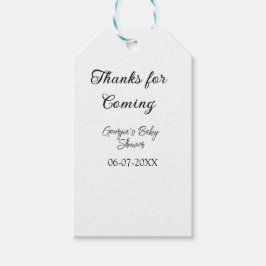 Danke für die Ankunft der Babydusche moderne einfa Geschenkanhänger