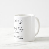 Danke für die Ankunft der Babydusche moderne einfa Kaffeetasse (VorderseiteRechts)