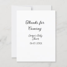 Danke für die Ankunft der Babydusche moderne einfa