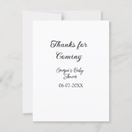 Danke für die Ankunft der Babydusche moderne einfa Postkarte