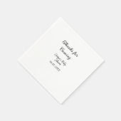 Danke für die Ankunft der Babydusche moderne einfa Serviette (Ecke)