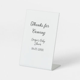 Danke für die Ankunft der Babydusche moderne einfa Sockelschild