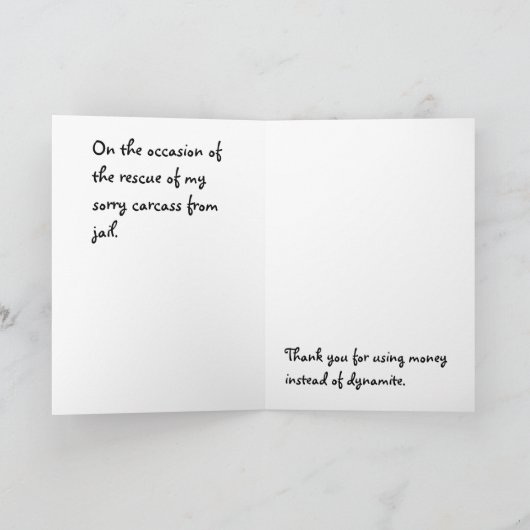 Danke für die Bail (Innenseite)