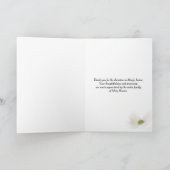 Danke für die Beerdigungsspende Gartentür Karte (Innenseite)