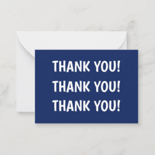 Danke für die blaue Kindergeburtstagsfeier Mitteilungskarte
