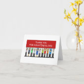 Danke für die Blutspende Karte (Gelbe Blume)